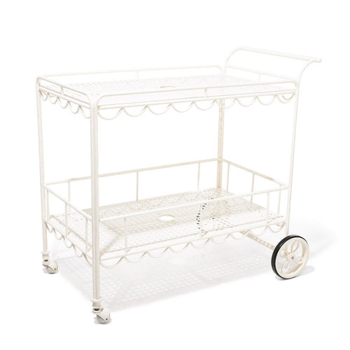 The Al Fresco Bar Cart - Antique White Al Fresco Bar Cart Business & Pleasure Co. 