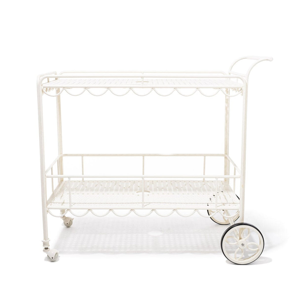 The Al Fresco Bar Cart - Antique White Al Fresco Bar Cart Business & Pleasure Co. 