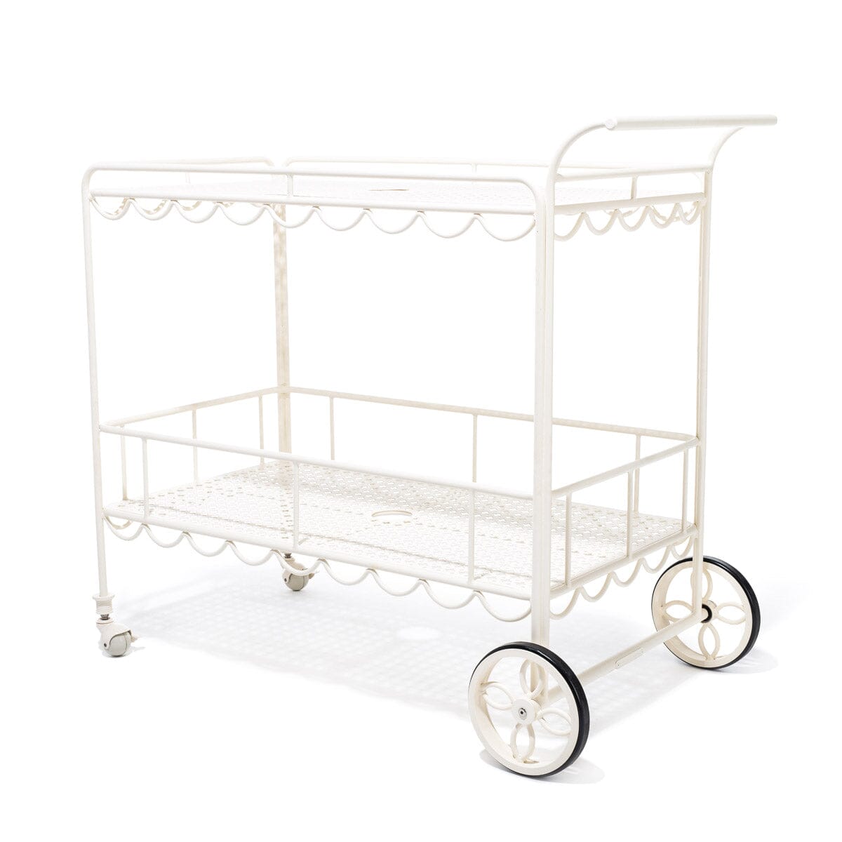 The Al Fresco Bar Cart - Antique White Al Fresco Bar Cart Business & Pleasure Co. 