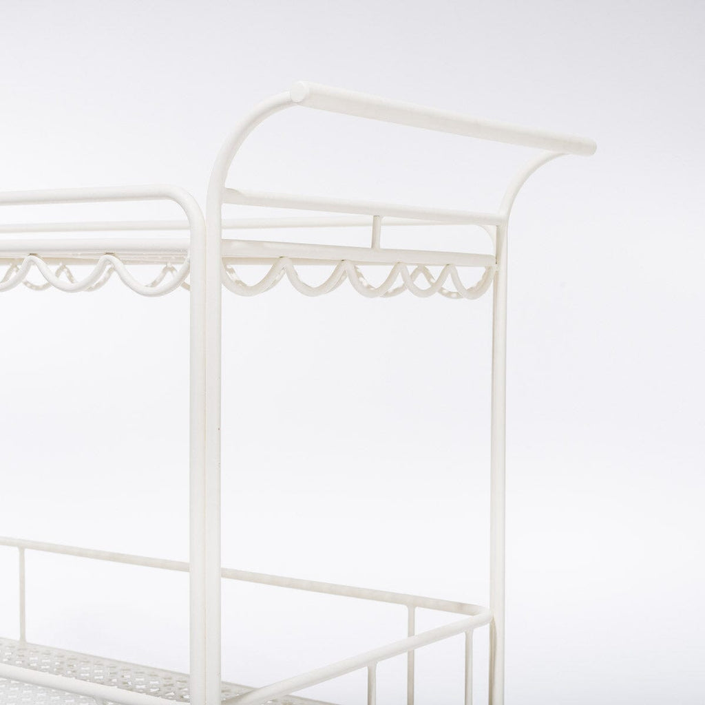 The Al Fresco Bar Cart - Antique White Al Fresco Bar Cart Business & Pleasure Co 