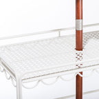 The Al Fresco Bar Cart - Antique White Al Fresco Bar Cart Business & Pleasure Co 