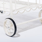 The Al Fresco Bar Cart - Antique White Al Fresco Bar Cart Business & Pleasure Co 