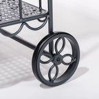 The Al Fresco Bar Cart - Vintage Black Al Fresco Bar Cart Business & Pleasure Co 