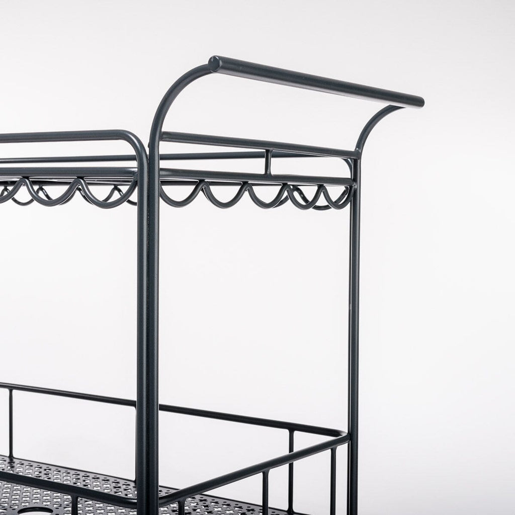 The Al Fresco Bar Cart - Vintage Black Al Fresco Bar Cart Business & Pleasure Co 