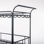 The Al Fresco Bar Cart - Vintage Black Al Fresco Bar Cart Business & Pleasure Co 