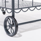 The Al Fresco Bar Cart - Vintage Black Al Fresco Bar Cart Business & Pleasure Co 