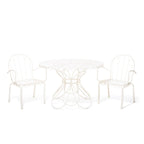 The Al Fresco Table For Two Set - Antique White Bundle Business & Pleasure Co. 