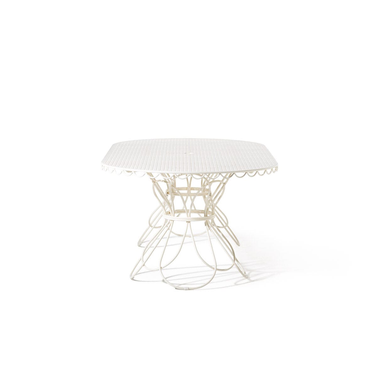 The Al Fresco Oval Dining Table - Antique White Al Fresco Dining Table Business & Pleasure Co. 