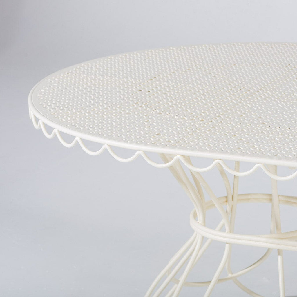 The Al Fresco Oval Dining Table - Antique White Al Fresco Dining Table Business & Pleasure Co. 