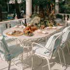 The Al Fresco Oval Dining Table - Antique White Al Fresco Dining Table Business & Pleasure Co. 