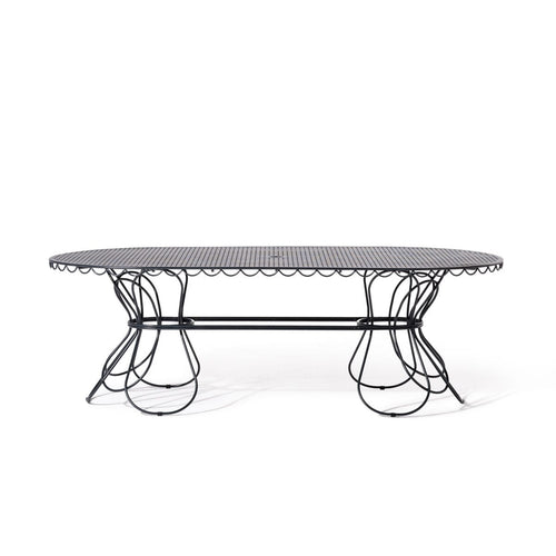 The Al Fresco Oval Dining Table - Vintage Black Al Fresco Dining Table Business & Pleasure Co. 