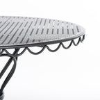 The Al Fresco Oval Dining Table - Vintage Black Al Fresco Dining Table Business & Pleasure Co. 
