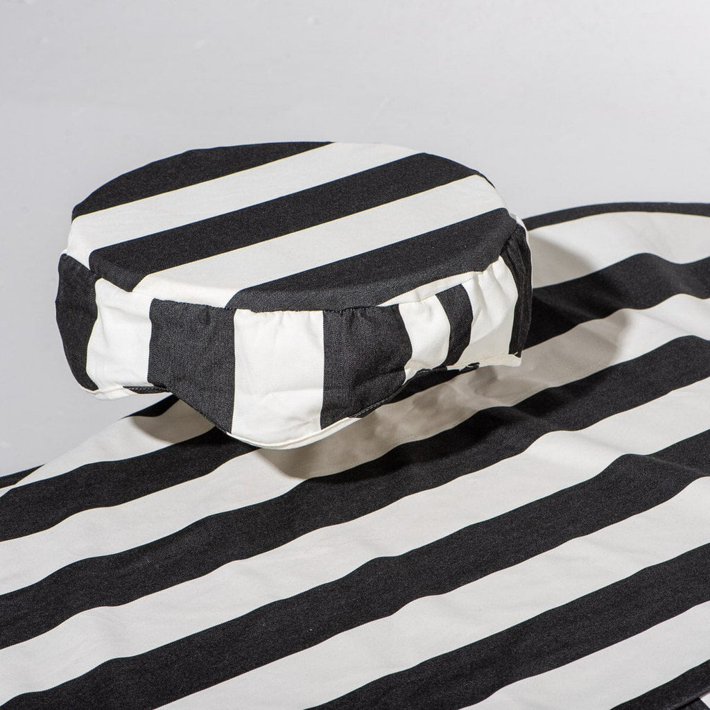 The Sun Lounger Cover - Crew Vintage Black Stripe Al Fresco Sun Lounger Covers Business & Pleasure Co. 