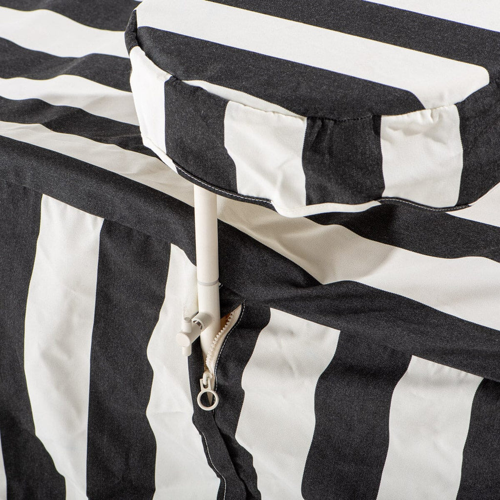 The Sun Lounger Cover - Crew Vintage Black Stripe Al Fresco Sun Lounger Covers Business & Pleasure Co. 
