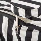 The Sun Lounger Cover - Crew Vintage Black Stripe Al Fresco Sun Lounger Covers Business & Pleasure Co. 