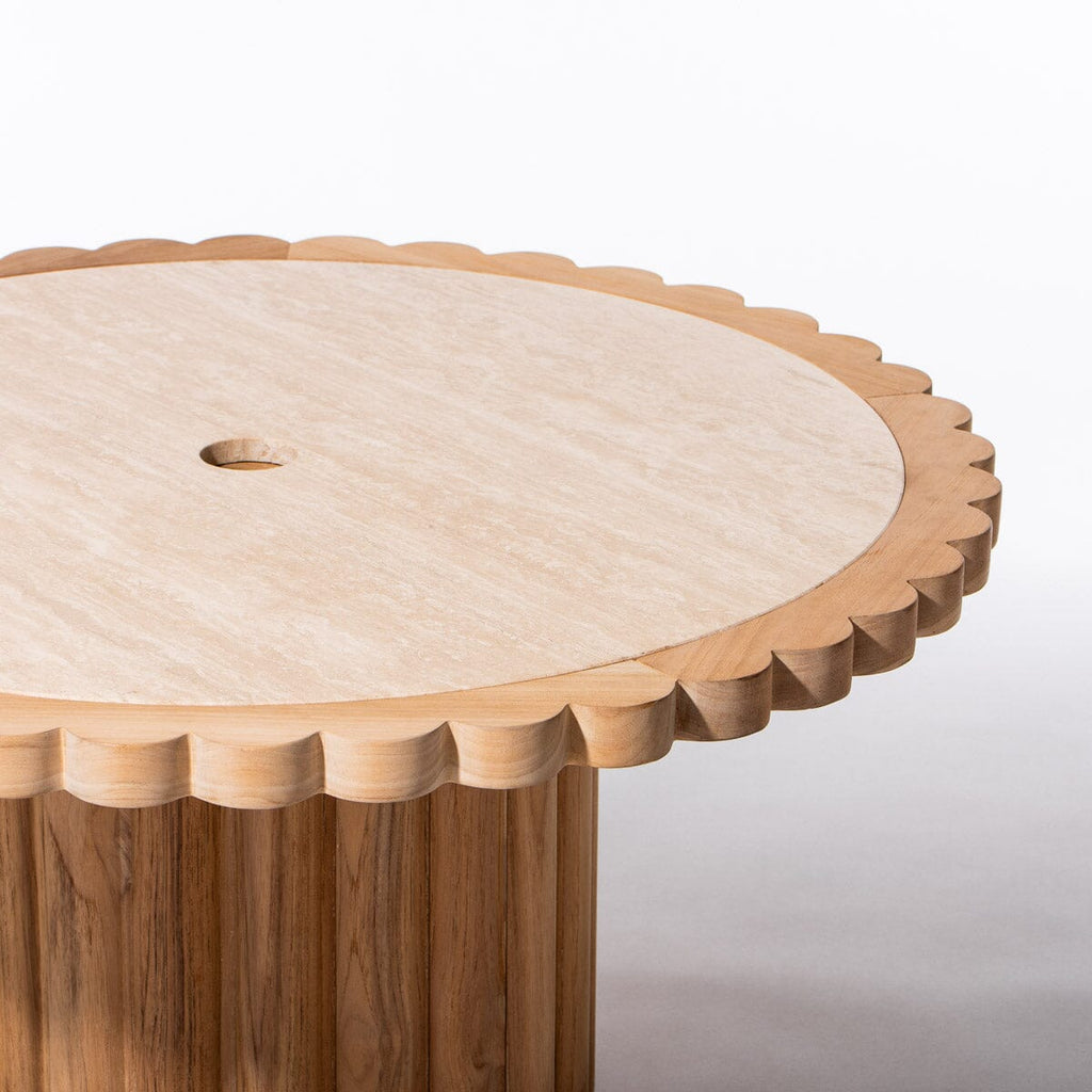 The Daisy Side Table - Teakwood Daisy Side Table Business & Pleasure Co. 