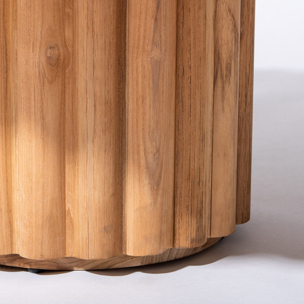 The Daisy Side Table - Teakwood Daisy Side Table Business & Pleasure Co. 