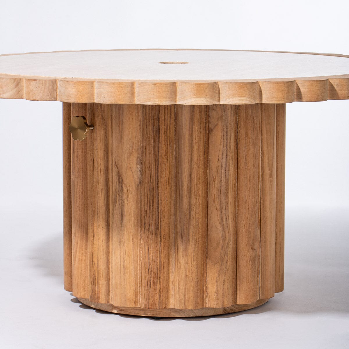 The Daisy Side Table - Teakwood Daisy Side Table Business & Pleasure Co. 