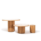 The Daisy Side Table - Teakwood Daisy Side Table Business & Pleasure Co. 