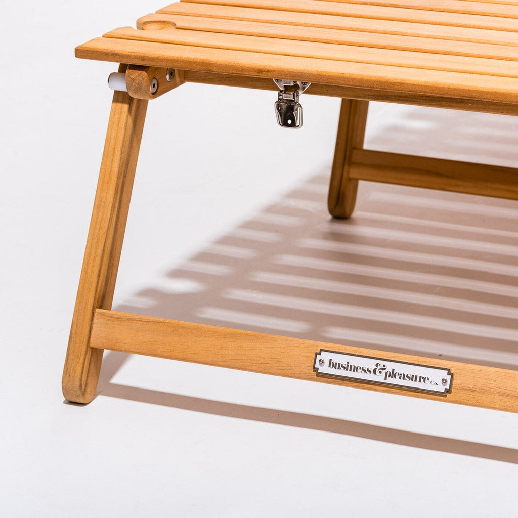 The Long Folding Table - Teakwood Long Folding Table Business & Pleasure Co. 