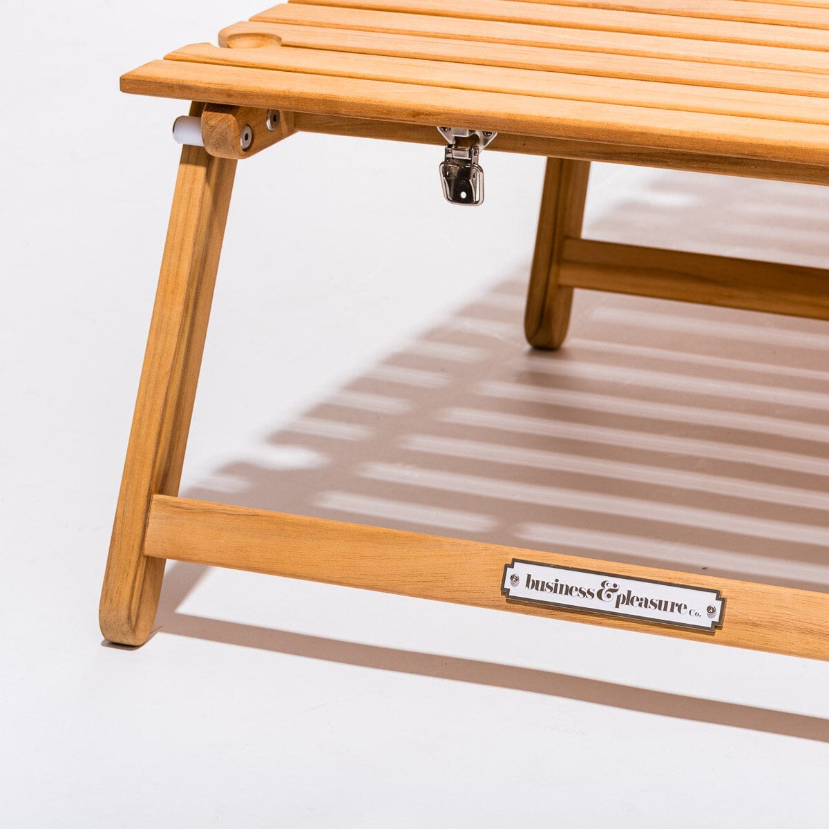 The Long Folding Table - Teakwood Long Folding Table Business & Pleasure Co. 