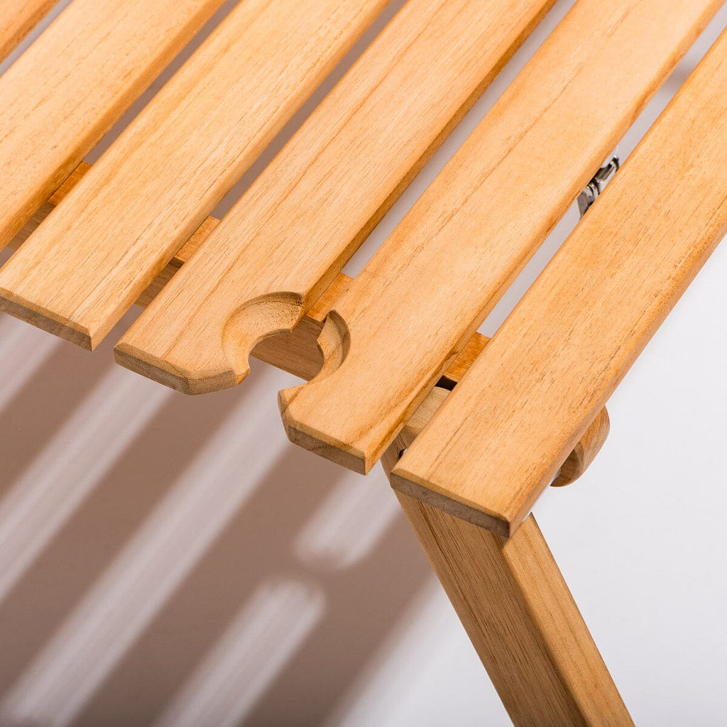 The Long Folding Table - Teakwood Long Folding Table Business & Pleasure Co. 