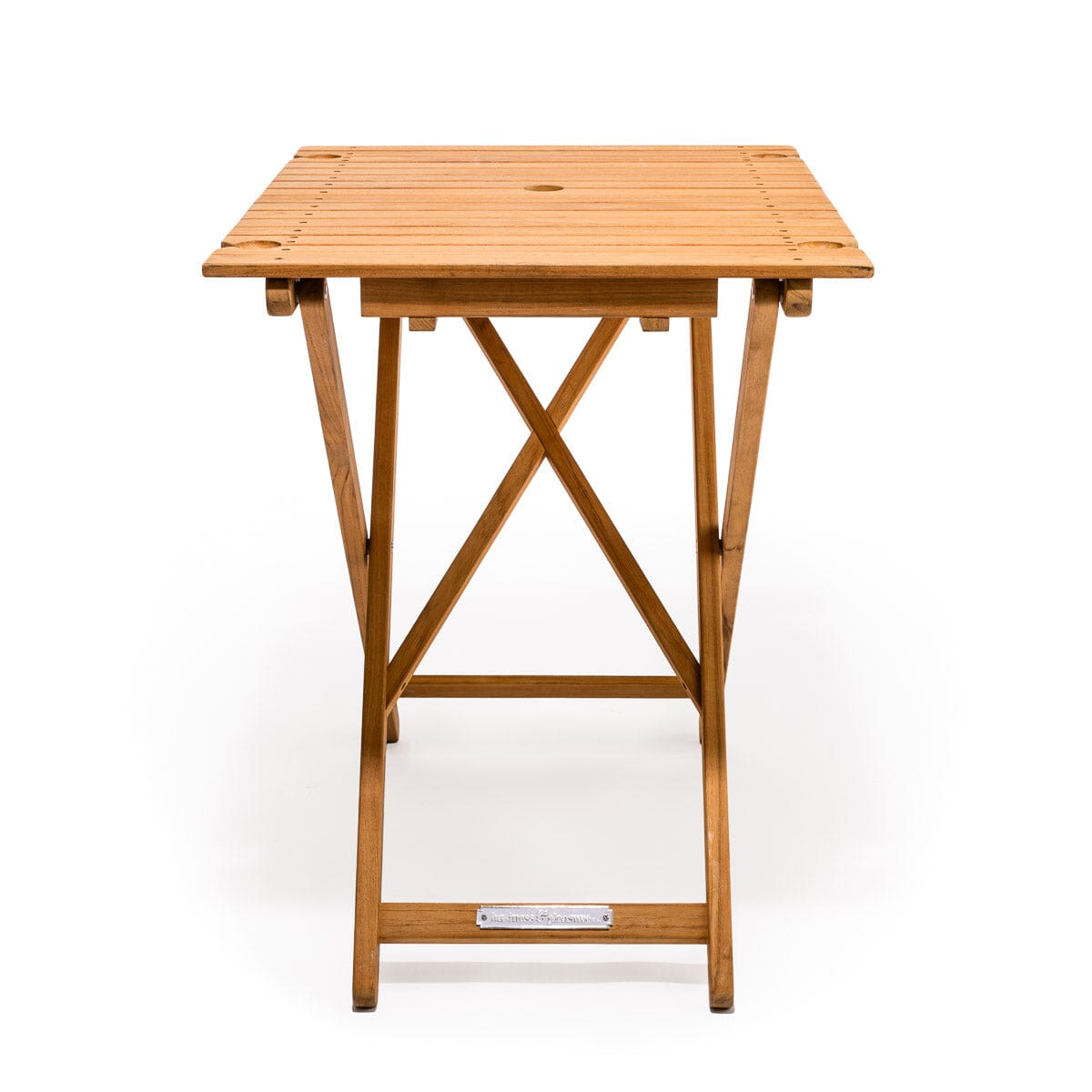 The Tall Folding Table - Teak Tall Folding Table Business & Pleasure Co 