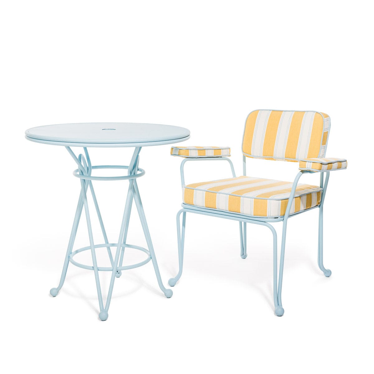 The Waterhouse Cafe Table - Powder Blue