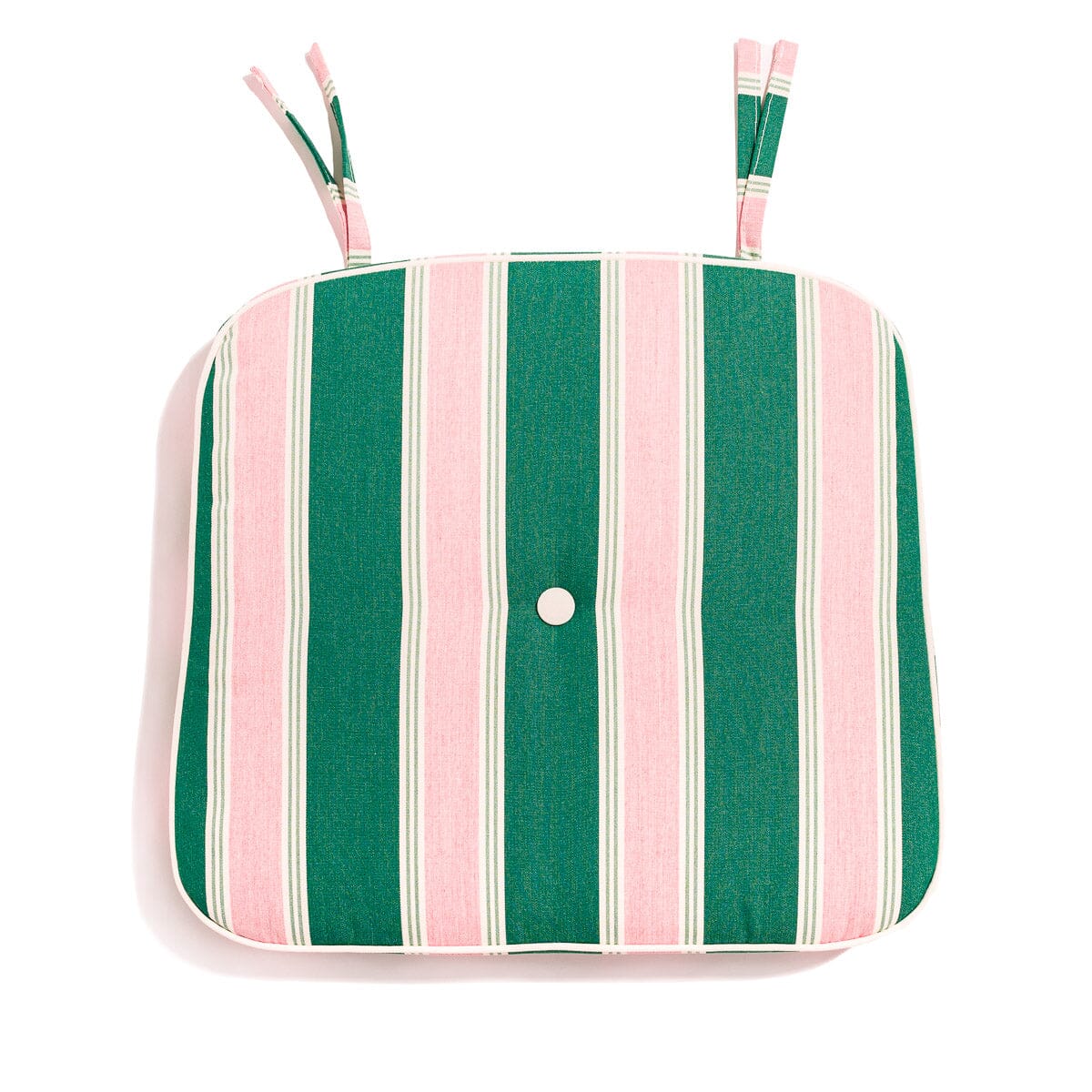 The Al Fresco Dining Chair Cushion - Bistro Green Stripe Al Fresco Chair Cushion Business & Pleasure Co. 