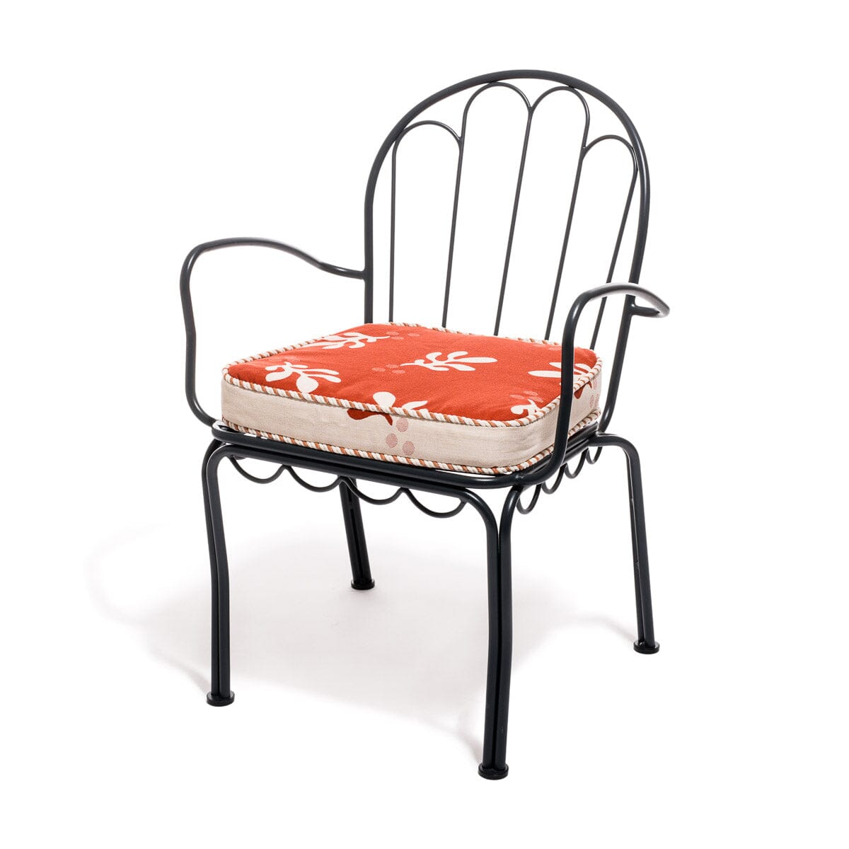 The Al Fresco Dining Chair Cushion - Benoît Le Sirenuse Jacquard Al Fresco Chair Cushion Business & Pleasure Co. 