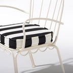 Al Fresco Dining Chair in Crew Vintage Black Stripe | Antique White Frame Al Fresco Dining Chair Kit Business & Pleasure Co. 