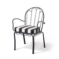 Al Fresco Dining Chair in Crew Vintage Black Stripe | Vintage Black Frame Al Fresco Dining Chair Kit Business & Pleasure Co. 