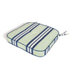 Swatch for The Al Fresco Dining Chair Cushion x Julia Berolzheimer in Green Stripes