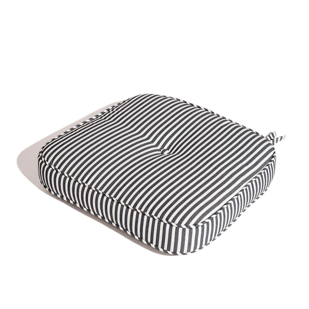 The Al Fresco Chair Cushion - Lauren's Navy Stripe Al Fresco Chair Cushion Business & Pleasure Co 