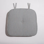 The Al Fresco Dining Chair in Lauren's Navy Stripe | Vintage Black Frame Business & Pleasure Co. 