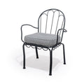 The Al Fresco Dining Chair in Lauren's Navy Stripe | Vintage Black Frame Business & Pleasure Co. 