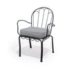 Swatch for The Al Fresco Dining Chair in Lauren's Navy Stripe | Vintage Black Frame
