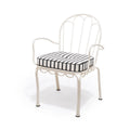 The Al Fresco Chair Cushion - Monaco Black Stripe Al Fresco Chair Cushion Business & Pleasure Co 