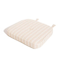 The Al Fresco Chair Cushion - Monaco Natural Stripe Al Fresco Chair Cushion Business & Pleasure Co 