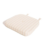 The Al Fresco Chair Cushion - Monaco Natural Stripe Al Fresco Chair Cushion Business & Pleasure Co 