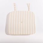 The Al Fresco Chair Cushion - Monaco Natural Stripe Al Fresco Chair Cushion Business & Pleasure Co 