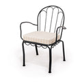 The Al Fresco Chair Cushion - Monaco Natural Stripe Al Fresco Chair Cushion Business & Pleasure Co 