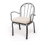 The Al Fresco Chair Cushion - Monaco Natural Stripe Al Fresco Chair Cushion Business & Pleasure Co 