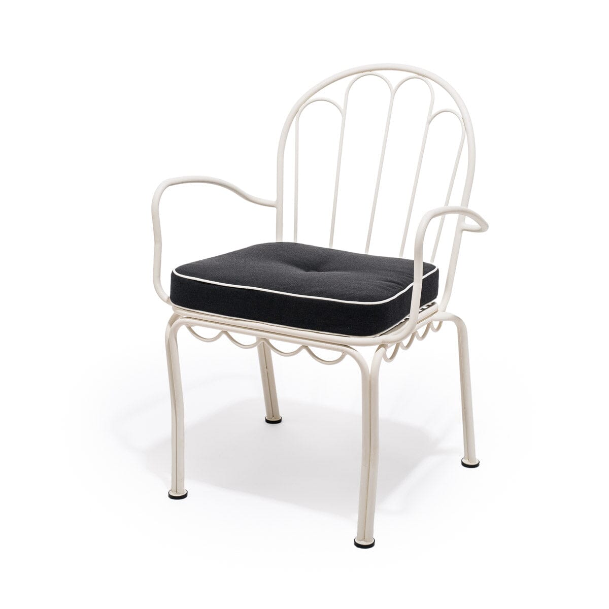 The Al Fresco Chair Cushion - Rivie Black Al Fresco Chair Cushion Business & Pleasure Co 