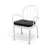 Swatch for The Al Fresco Dining Chair in Rivie Black | Antique White Frame