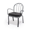 Swatch for The Al Fresco Dining Chair in Rivie Black | Vintage Black Frame