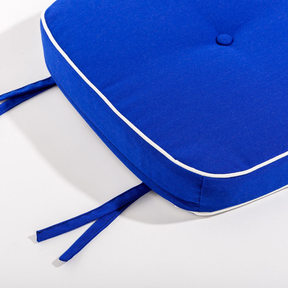 The Al Fresco Dining Chair Cushion - Rivie Mediterranean Blue Al Fresco Chair Cushion Business & Pleasure Co. 