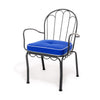 Swatch for The Al Fresco Dining Chair in Rivie Mediterranean Blue | Vintage Black Frame