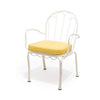 Swatch for The Al Fresco Dining Chair in Rivie Mimosa | Antique White Frame