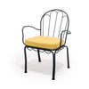 Swatch for The Al Fresco Dining Chair in Rivie Mimosa | Vintage Black Frame